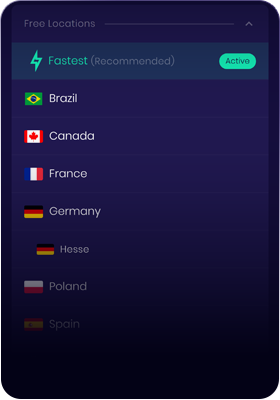 Servers list screenshot