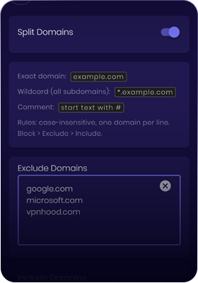 IP filter screenshot