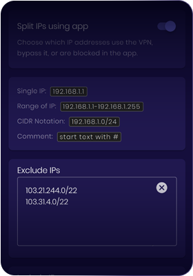 IP filter screenshot